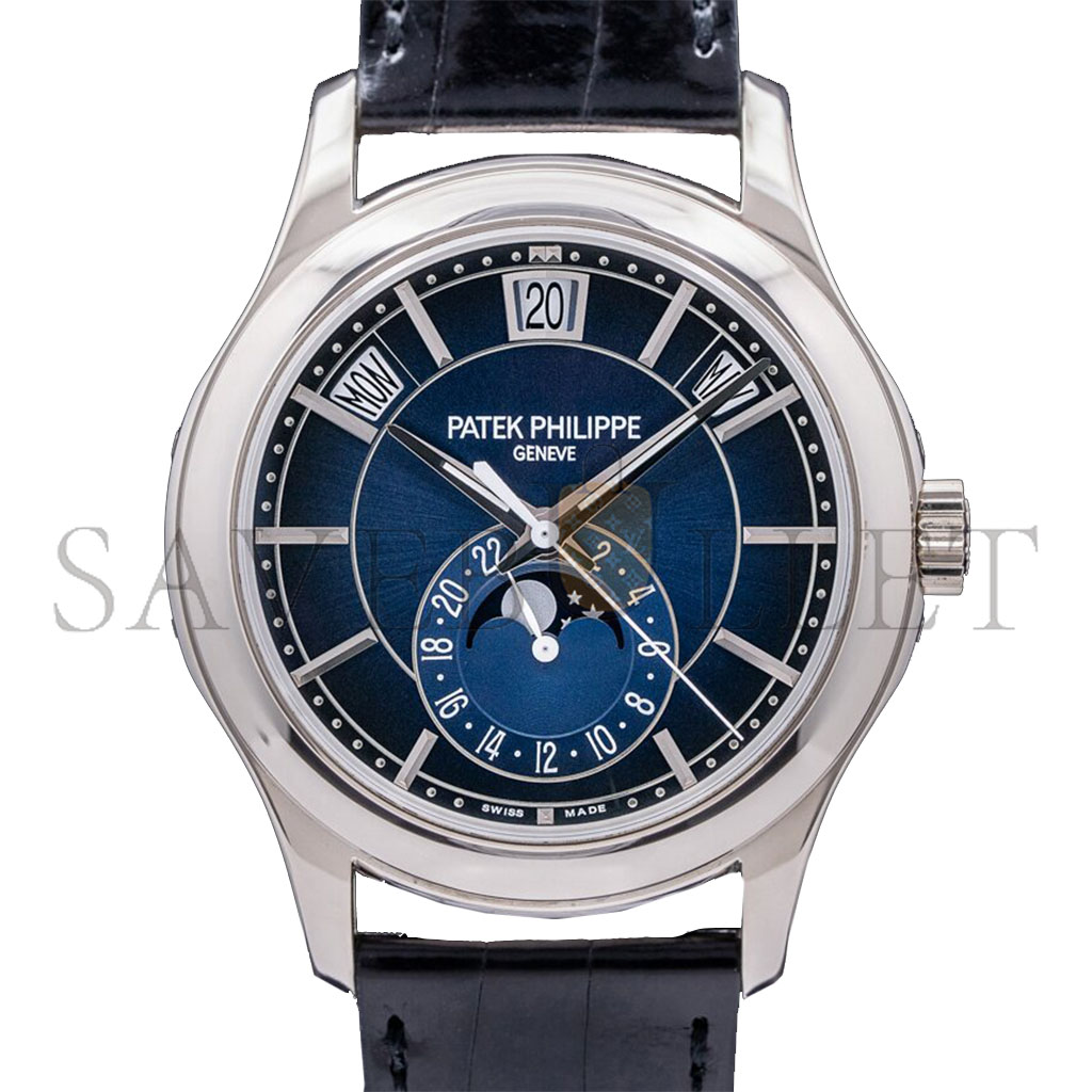 PATEK PHILIPPE COMPLICATIONS MECHANICAL BLACK DIAL MENS WATCH 5205G-013